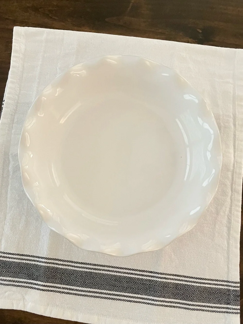 Emile Henry Deep Ruffled Pie Dish